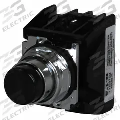 EATON Hazardous Location Push Button: 30 mm, Metallic, Extended Profile, 2NO/2NC (MPN 10250T709B). Key specifications — Manufacturer Part Number: 10250T709B; Product Type: Push Button Operators; Series: 10250T; Brand: EATON; AC Contact Rating: 10 A @ 600 V; Action: Momentary; DC Contact Rating: 2.5 A @ 250 V; Operator Illumination: Non-Illuminated.