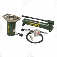 SIMPLEX Cylinder and Hand Pump Set: 25 ton Cylinder Nominal Capacity, 6 3/16 in Cylinder Stroke, P82 (MPN ST256A). Key specifications — attr96781: HCA6; attr96779: R256; attr96780: P82; attr98877: SIMPLEX.