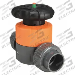 GEORG FISCHER Diaphragm Valve: 1 1/2 in, PVC, 2-Way, Socket x Socket, 150 psi Max Pressure (CWP) (MPN 161514616). Key specifications — Diaphragm Material: EPDM; Special Features: Position Indicator; Brand: GEORG FISCHER.