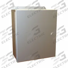 HAMMOND Electrical Enclosure: Aluminum, 12 in x 10 in x 5 in, NEMA 12/13/3R/4/4X, w/Panel, Hinged (MPN EJ12105AL). Key specifications — Brand: HAMMOND; Closure Method: Latches; Enclosure Material: Aluminum; Knockouts: Not Included; Includes Inner Panel: with Inner Panel Included.
