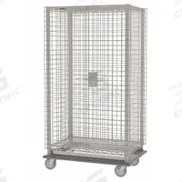 METRO Security Cart: 900 lb, 48 in L x 24 in W Self, 52 in L x 28 in W x 69 in H Overall Dim, Silver (MPN MQSEC55LE). Key specifications — Shelf Type: Adjustable; Caster Brake Type: Side Pedal Brake; Brand: METRO; Caster/Wheel Configuration: (2) Swivel with Brake; Shelves Included: None.