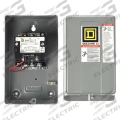SQUARE D NEMA Magnetic Contactor: Non-Reversing, 3 Poles, NEMA Size 1, 27 A, 120V AC (MPN 8502SCG2V02S). Key specifications — Brand: SQUARE D.