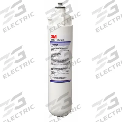3M WATER FILTRATION PRODUCTS Quick-Connect Water Filter: 0.5 micron, 1.5 gpm - Quick-Connect Ice Machine & Refrigerator Water Filters