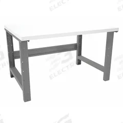 TENNSCO Workbench: Adj Ht, Laminate, 48 in x 36 in, 1,000 lb Overall Load Capacity, Gray (MPN WBA-1-3648P). Key specifications — Brand: TENNSCO.