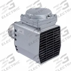 GAST Compressor/Vacuum Pump: 1/8 hp, 12V DC, 24 in Hg Max Vacuum, 60 psi Max Continuous Pressure (MPN DOA-V502-JK). Key specifications — attr50671: 12V DC; attr50650: 1.83 cfm; attr50635: GAST.