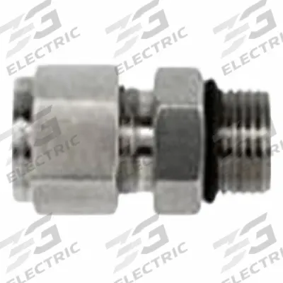 BRENNAN INDUSTRIES Compression Fitting Straight: 1/2 in OD x 5/8 in Pipe Fitting - Clean & Bagged Single-Ferrule Stainless Steel Fittings