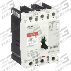 EATON Molded Case Circuit Breaker: 30 A Amps, 65kA at 240/277V AC, Fixed, ABC, Load Side Lug, Std (MPN FD3030). Key specifications — attr217792: FD; attr196056: 65kA at 240/277V AC; attr196057: Fixed; attr196058: ABC; attr196059: Load Side Lug; attr196061: 225A/F.