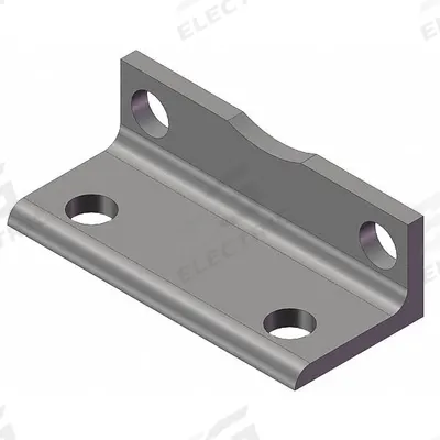 SMC Foot Bracket: Foot, Fits 160 mm Bore Dia - Foot Mounting Hardware