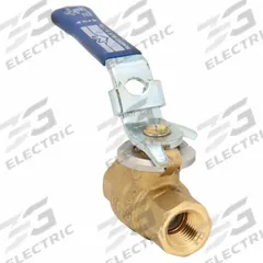MILWAUKEE VALVE Manual Two-Way Ball Valve: 1/4 in, Brass, Straight, FNPT x FNPT, Full Port Ball Port (MPN 1/4" BA-475BLL). Key specifications — Brand: MILWAUKEE VALVE; Handle: Locking Lever.