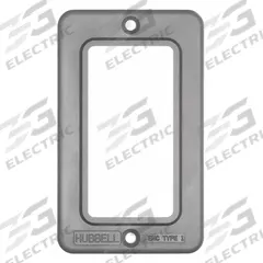 HUBBELL WIRING DEVICE-KELLEMS Outlet Box Plate: Portable Outlet Box Cover, GFCI Receptacles, 1 Gangs (MPN HBL3060). Key specifications — Color: Gray; Brand: HUBBELL WIRING DEVICE-KELLEMS.