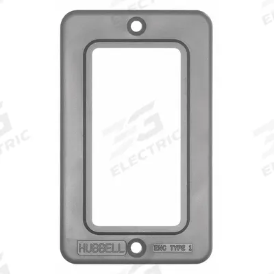 HUBBELL WIRING DEVICE-KELLEMS Outlet Box Plate: Portable Outlet Box Cover, GFCI Receptacles - Portable Power Outlet Box Covers