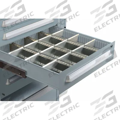 LYON Divider: 1 7/8 in Overall Ht, 0 Slots, 6 1/4 in Overall Lg - Dividers for Lyon Modular Drawer Cabinets