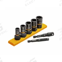 GEARWRENCH Impact Socket Set: 1/4 in, 3/8 in Drive Size, 8mm - 14mm Socket Size Range, 7 Pieces (MPN 87911). Key specifications — attr1224264: 1/4 in, 3/8 in; attr1224265: 8mm - 14mm; attr1204208: Rail; attr1204215: GEARWRENCH; attr1204209: 14 mm.