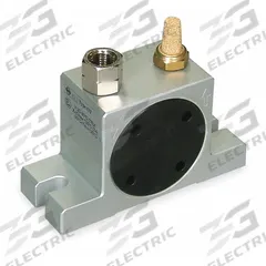 DAYTON Pneumatic Vibrator: 659 lbf, 31,000 vpm, 1/4 in NPT, 61 dBA, Aluminum, Continuous (MPN 1DYP5). Key specifications — attr671163: 61 dBA; attr671170: 659 lbf @ 87 psi; attr671165: 28,500 @ 60 psi; attr671184: 1/4 in; attr671185: NPT; attr671192: BSPP; attr671193: 1/4 in; attr671175: DAYTON.