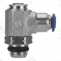 AIGNEP USA Universal Flow Control: Elbow Fitting, Screwdriver Slot, 1/8 in Valve Body Size, 1/8 in (MPN 88953-04-02). Key specifications — attr947203: Stainless Steel; attr947205: AIGNEP USA.