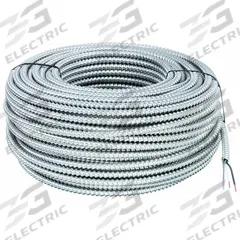 SOUTHWIRE Metal Clad Armored Cable: 12 AWG, 2 Conductors, Copper, 250 ft, Aluminum, Std, THHN (MPN 55510301). Key specifications — Brand: SOUTHWIRE.