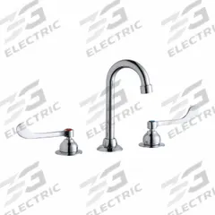 ELKAY Handle-Operated Faucet: Elkay®, Brass, Centerset, Deck, 3 Mounting Holes, 1.5 gpm Flow Rate (MPN LK800GN04T6). Key specifications — Series: Elkay®; Brand: ELKAY.