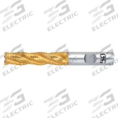 OSG Roughing End Mill: High Speed Steel, TiN Coating, 4 Flute, 3/4" Mill Dia, 3" LOC, 5-1/4" OAL (MPN 6901505)