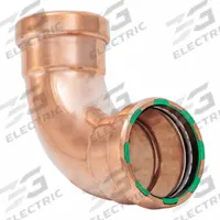 QUICKFITTING SUREPRESS Crimp Elbow: 90° Elbow, 2 1/2 in CTS x 2 1/2 in CTS size, Copper, EPDM O-Ring (MPN SPWE77R). Key specifications — Brand: QUICKFITTING SUREPRESS; Series: SurePress®; Broad - Material for Bullet: Copper Or Bronze; Brand - Broad: QUICKFITTING SUREPRESS.