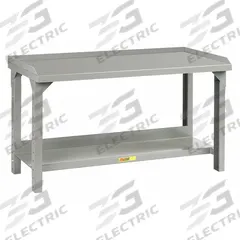 LITTLE GIANT Workbench: Adj Ht, Steel, 72 in x 36 in, 4,000 lb Overall Load Capacity, Gray (MPN WSL2-3672-AH). Key specifications — Brand: LITTLE GIANT.