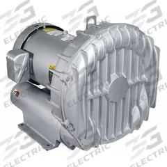GAST Regenerative Blower: 15 hp, 125 in wc Max Op Pressure, 115 in wc Max Vacuum, 460V AC (MPN R93150A). Key specifications — attr49842: Three; attr49816: GAST; attr49813: R93150A; attr49830: NPT; attr49833: NPT; attr49845: 460V AC.