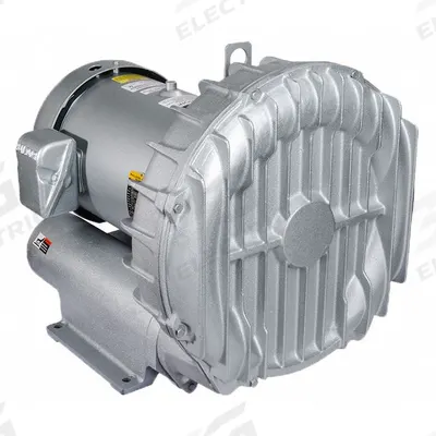 GAST Regenerative Blower: 15 hp, 125 in wc Max Op Pressure, 115 in wc Max Vacuum - 1-Stage Regenerative Blowers
