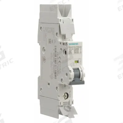 Siemens Miniature Circuit Breaker: 10 A Amps, 60V DC, 10kA at 277V AC, Screw Clamp - C-Curve, 1-Pole UL489 DIN Rail-Mount Miniature Circuit Breakers