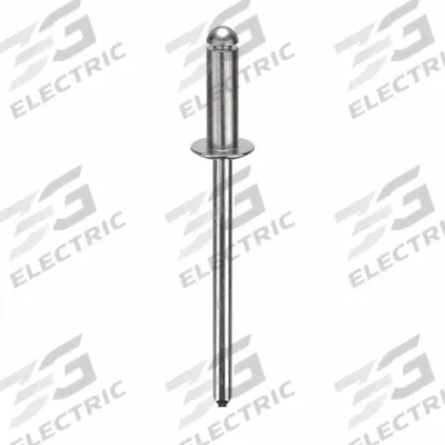 APPROVED VENDOR Blind Rivet,2.125" L,0.125" dia,PK500: Inch, 2 1/8 in Overall Lg, 25/64 in Body Lg - Domed-Head Blind Rivets