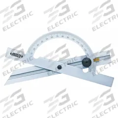 INSIZE Manual-Reading Protractor: 23 39/64 in Blade Lg, 10°to 170°, 1° Graduations, +/-0.3° Accuracy (MPN 4797-300). Key specifications — attr1182193: Steel; attr1182194: +/-0.3°; attr1182195: 23-39/64 in; attr1182198: 1°; attr1182218: INSIZE.
