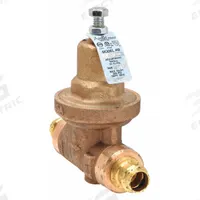 APOLLO Water Pressure Reducing Valve: Press x Press, 1/2 in Pipe Size, Bronze, 25 psig to 75 psig (MPN 36LF20301PR). Key specifications — Brand: APOLLO; Low-Lead Compliance: Low-Lead Compliant.