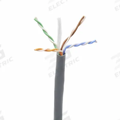 EATON TRIPP LITE Bulk Ethernet Cable: 1,000 ft Cable Lg, 23 AWG, Plenum, Gray, PVC - Category 6 Cable with PoE