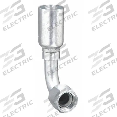 WEATHERHEAD Hydraulic Crimp Fitting: Steel x Steel, 90° Elbow, -6 For Hose Dash Size - Weatherhead Crimp Hydraulic Hose Fittings with JIC Connection