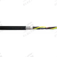 CHAINFLEX Motor Cable: 10 AWG, 4 Conductors, 100 ft, PVC Jacket, 1,000 V (MPN CF31-60-04-100). Key specifications — Conductor Material: Copper; Conductor Configuration: Single; Minimum Bend Radius Factor - Fixed: 4 x OD; Minimum Bend Radius Factor - Flexible: 6 x OD; Includes Ground: Yes; Minimum Bend Radius Factor - E-Chain: 7.5 x OD; Resistance Properties: Oil and Grease Resistant; Standards: CE.