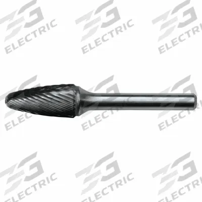 CLE-LINE Carbide Bur: Ball-Nosed Tree, SF-51, Single Cut, 1/4" x 1/2" Head - Single-Cut Ball-Nosed Tree Burs
