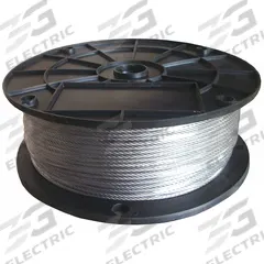 APPROVED VENDOR Wire Rope: Stainless Steel, 7 x 19, 96 lb Working Load Limit, 500 ft Overall Lg (MPN 33RG68). Key specifications — End Type: Plain; Brand: APPROVED VENDOR.