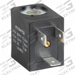 PARKER Solenoid Coil: 120V AC, 14°F to 120°F, Plug-In, DIN 43650 Form B, IP65, 22 mm Coil Size (MPN P2FCB453). Key specifications — attr1089104: Plug-In; attr1089108: IP65; attr1084872: Solenoid Coil; attr1084828: P2FCB453; attr1084832: PARKER; attr1084884: 120V AC; attr1089105: DIN 43650 Form B.