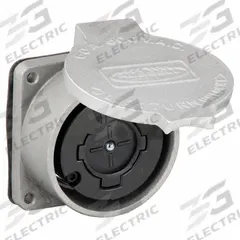 HUBBELL Locking Receptacle: Non-NEMA, Silver, 600V AC, 60 A Current Rating, 3 Poles, 4 Wires (MPN HBL26410). Key specifications — Brand: HUBBELL.