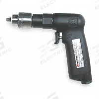 INGERSOLL RAND Air-Powered Drill: 1/4 in Chuck, Medium Duty, 3,800 RPM, 0.33 hp, Keyed (MPN 1P38ST4). Key specifications — attr1320790: INGERSOLL RAND.