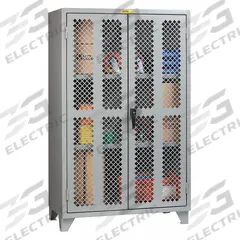 LITTLE GIANT Storage Cabinet: 24 in x 48 in x 78 in, 2 Adj Shelves, Swing Handle & Keyed, Legs, Gray (MPN SSLP2-A-2448). Key specifications — Brand: LITTLE GIANT; Body Panel Type: Solid; Base Type: Legs; Cabinet Color: Gray; Frame Assembled: Assembled.