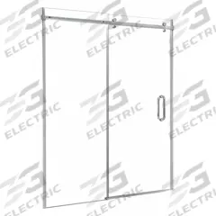 FOREMOST Shower Door: 56 in Min. Door Wd, 60 in Max. Door Wd, 76 in Overall Ht, Clear Tempered Glass (MPN MRRL6076-CL-SV). Key specifications — Brand: FOREMOST.