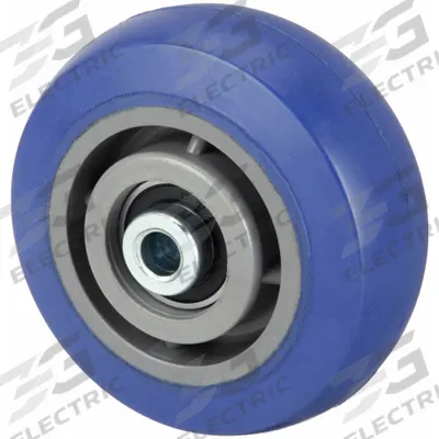 APPROVED VENDOR Caster Wheel: 5 in Wheel Dia., 2 in Wheel Wd, Rubber, 500 lb Load Rating - Nonmarking Rubber Tread on Plastic Core Wheels