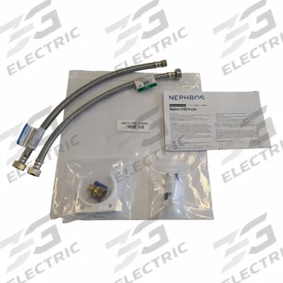 NEPHROS Install Kit In-Line Quick Connect: Brass/Polypropylene/Stainless - Mounting Brackets, Adapters & Installation Kits for Water Filter Systems