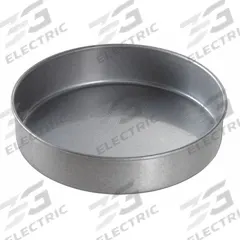 CHICAGO METALLIC Round Cake Pan: Round Cake Pan Pan, Aluminized Steel, Glazed, 9 in Overall Dia (MPN 49025). Key specifications — Bead Closure: Closed Bead; Coating: Glazed; Pan Style: Round Cake Pan; Perforation: Solid; Brand: CHICAGO METALLIC; Color: Silver; Material: Aluminized Steel; NSF Certified: No.