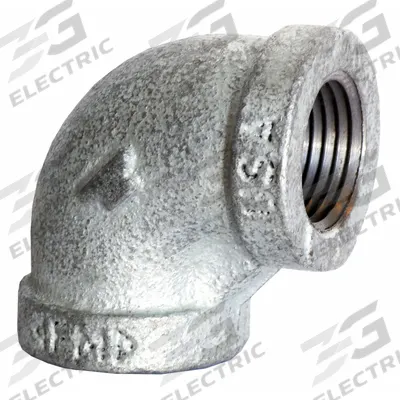 ANVIL Metal Pipe Elbow: 90° Elbow, 300 psi @ 150° F, 5 in x 5 in, Malleable Iron - Medium-Pressure Threaded Pipe Fittings