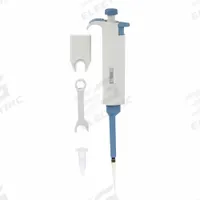 DLAB Single-Channel Pipettor: 1 Channels, 100 ul Capacity - Max, Manual Fixed Volume, 0.5% Accuracy (MPN 61TA37). Key specifications — Color: Blue; Brand: DLAB; Pipetter Type: Manual Fixed Volume; Product Type: Single-Channel Pipettor.