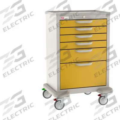METRO General Medical Supply Cart with Drawers: Polymer/Steel - General Medical Supply Carts with Drawers