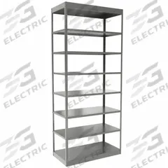HALLOWELL Metal Shelving: Standalone, Heavy-Duty, 36 in x 18 in, 84 in Overall Ht, 8 Shelves (MPN DT5513-18HG). Key specifications — Frame Material: Steel; Shelving Material: Steel; Assembled: Unassembled; Color: Gray; Brand: HALLOWELL.