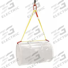 LIFT-ALL Drum Sling: Metal, 1,500 lb Wt Capacity, For 24 in Min. to Max. Drum Dia, Rim, Horizontal (MPN DSH601D). Key specifications — Color: Yellow; For Drum Material: Metal; Grip Location: Rim; Material: Polyester; Brand: LIFT-ALL.