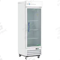 AMERICAN BIOTECH SUPPLY Pharmacy Refrigerator: 16 cu ft, Upright, 2°C to 7°C, 29 3/4 in Overall Dp (MPN PH-ABT-HC-S16G). Key specifications — Door Opening Style: Right; Color: White; Alarm Type: Temperature; Manufacturer Part Number: PH-ABT-HC-S16G; Brand: AMERICAN BIOTECH SUPPLY; Product Type: Pharmacy Refrigerator; Door Type: Swing Glass; Refrigerant Type: R-290.