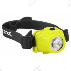 Safety-Rated Headlamp: 90 lm, 13 hr Run Time at Max. Brightness, 80 m Max Beam, 3 Light Outputs (MPN XPP-5450G). Key specifications — Brand: NIGHTSTICK; Battery Requirements - Broad: Includes 3 AAA.